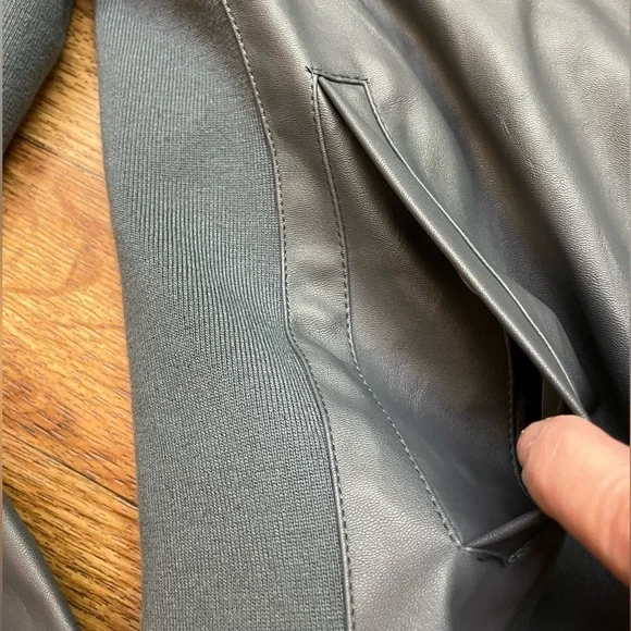 Vegan Leather Moto Jacket by JACK - Picture 6 of 12